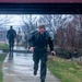 Sgt. Krzysztof Kolonko finishes the road march of the Illinois Best Warrior Competition.