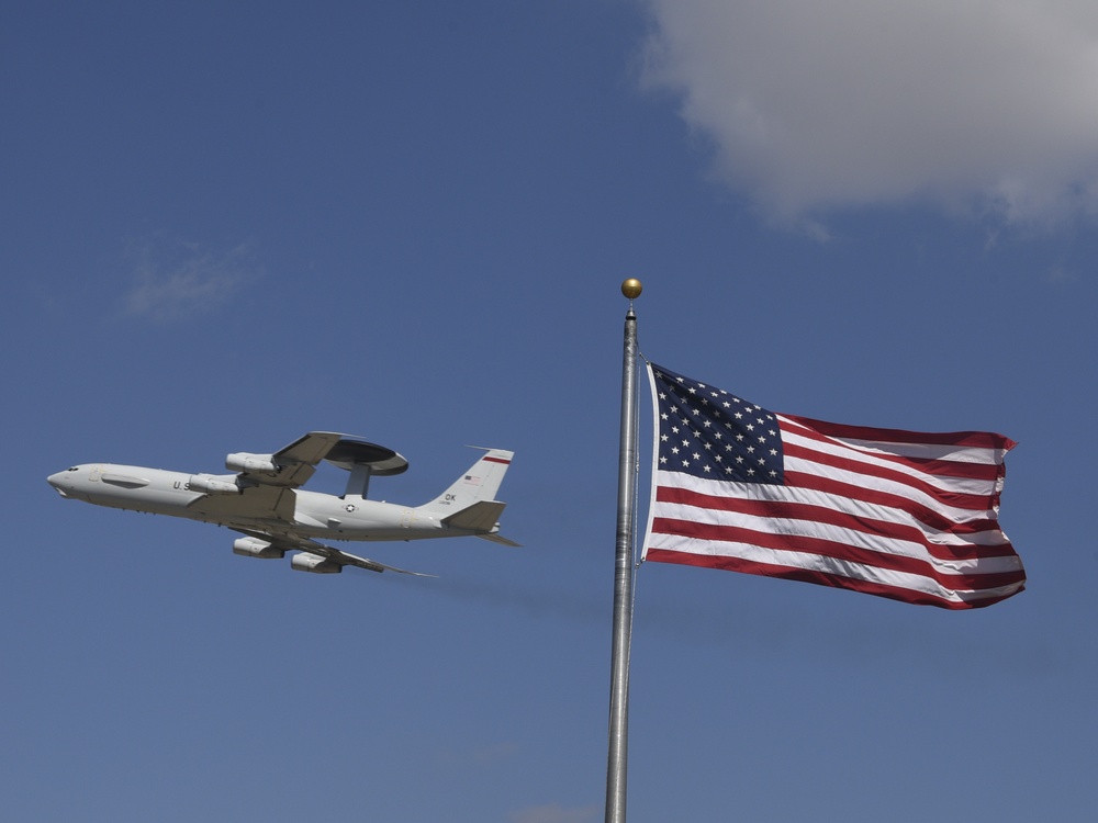 America's Wing E-3G in-flight