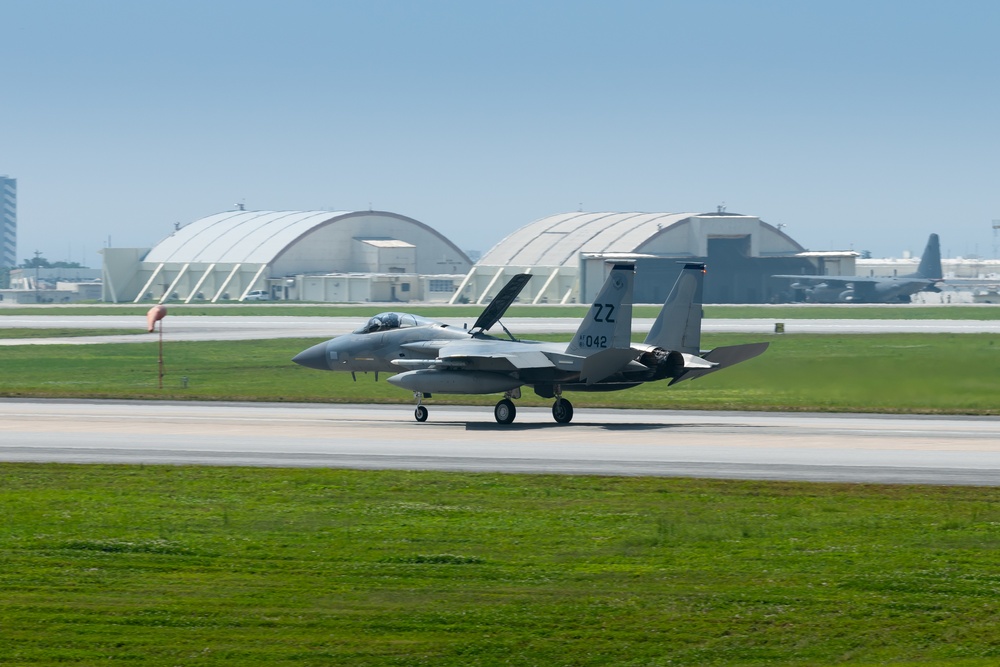 Kadena F-15C Eagles Takeoff