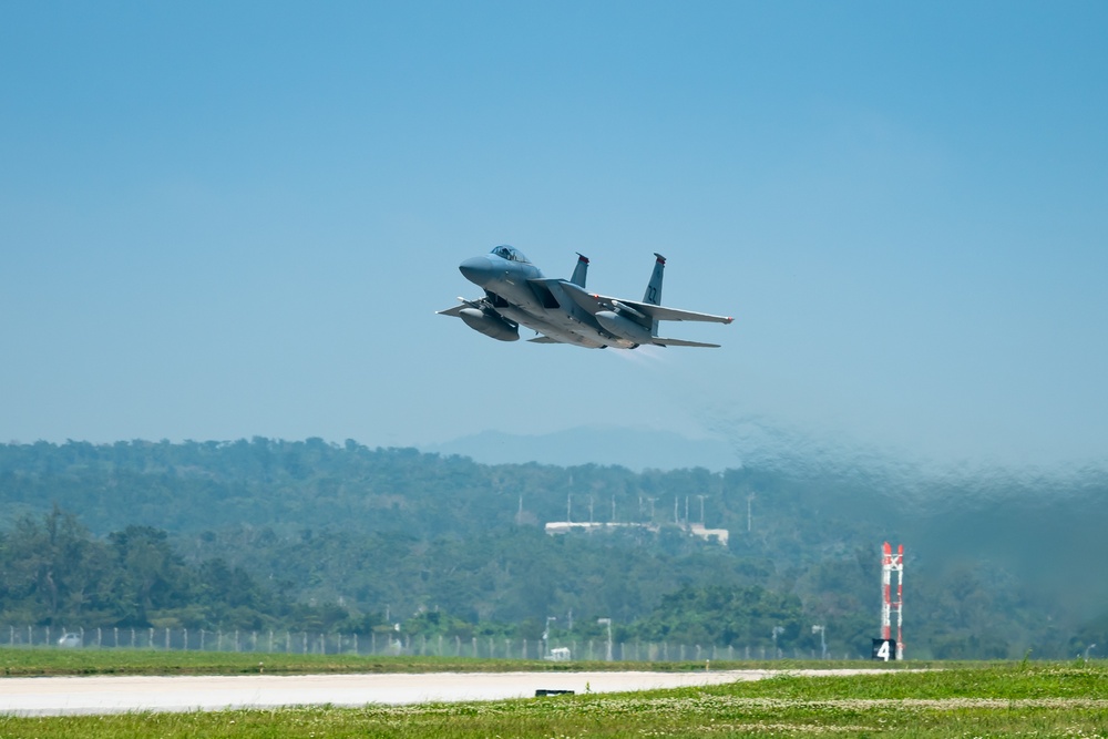 Kadena F-15C Eagles Takeoff