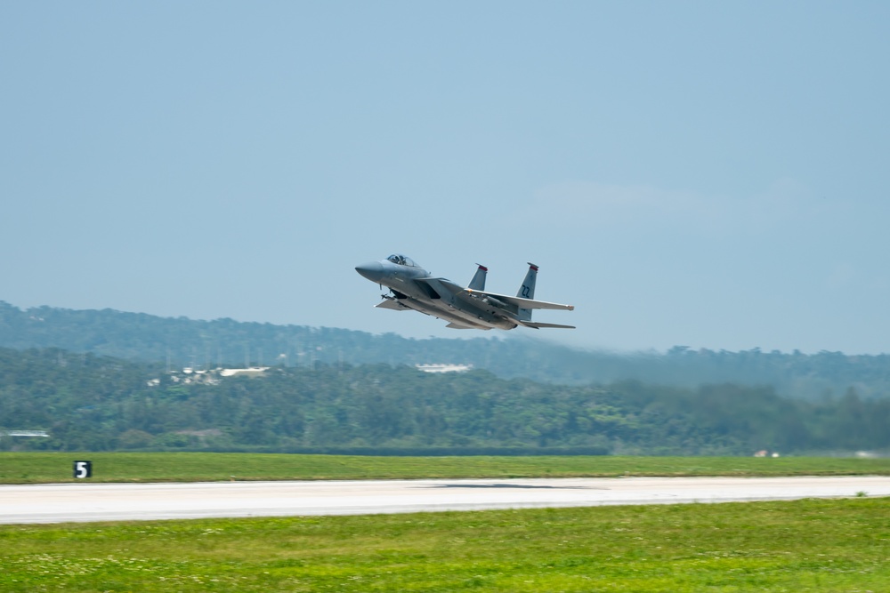 Kadena F-15C Eagles Takeoff