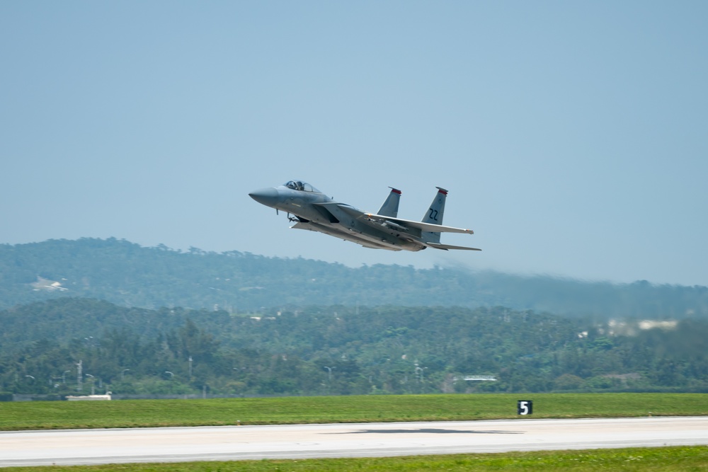 Kadena F-15C Eagles Takeoff