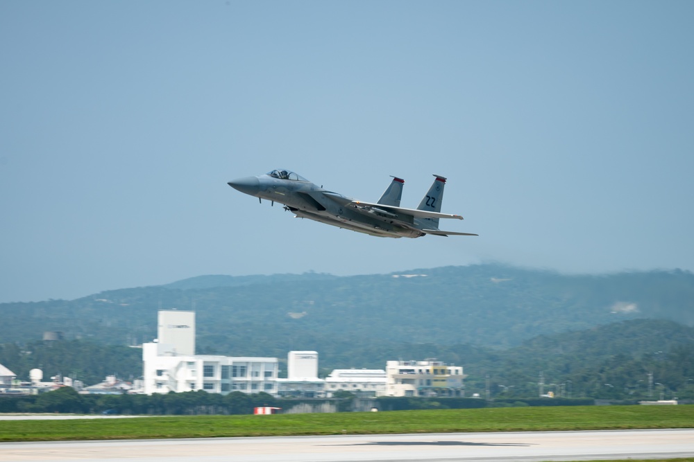 Kadena F-15C Eagles Takeoff