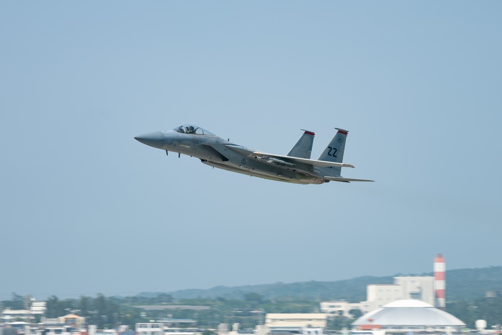 Kadena F-15C Eagles Takeoff