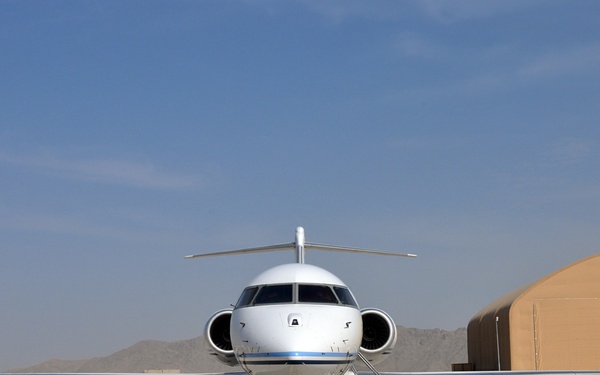 E-11A BACN aircraft at Kandahar Airfield, Afghanistan
