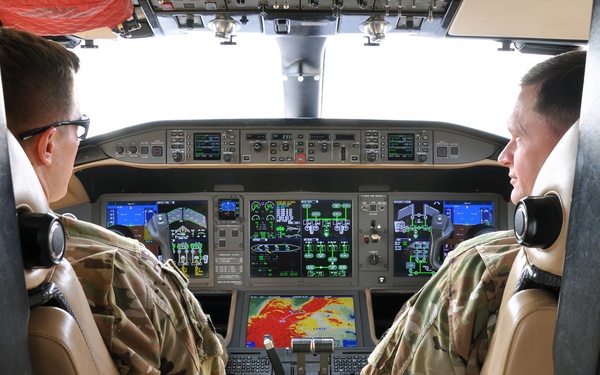 E-11A BACN aircraft at Kandahar Airfield, Afghanistan