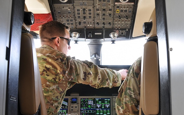 E-11A BACN aircraft at Kandahar Airfield, Afghanistan