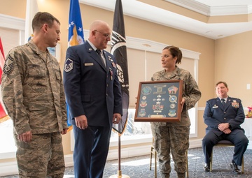 Master Sgt. Thomas P. Dufault retires from the 102nd Intelligence Wing
