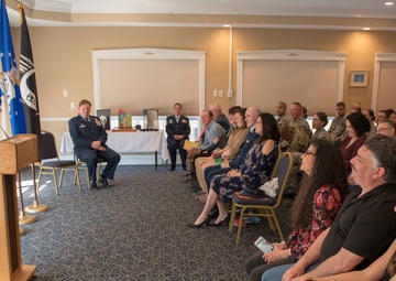 Master Sgt. Thomas P. Dufault retires from the 102nd Intelligence Wing