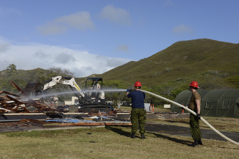RCAF and 103rd CES work in tandem on multiple construction projects throughout Bellows AFS