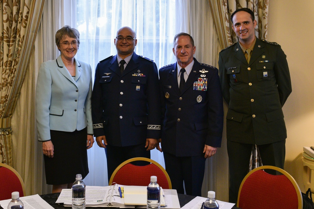SecAF visits 35th Space Symposium