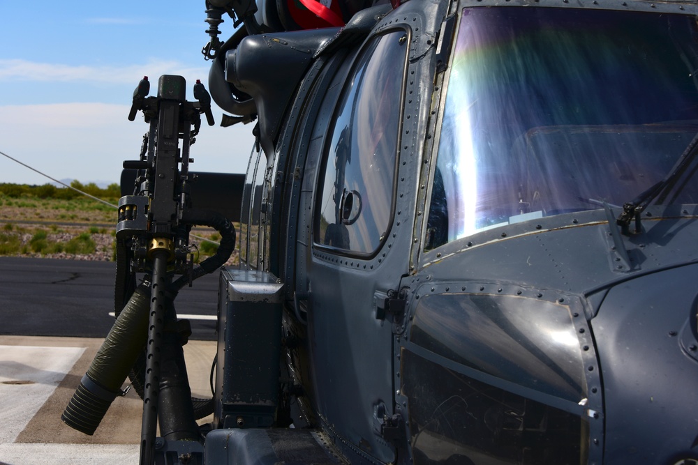 Three HH-60s from the 55th Rescue Squadron were deployed to Gila Bend Air Force Air Field