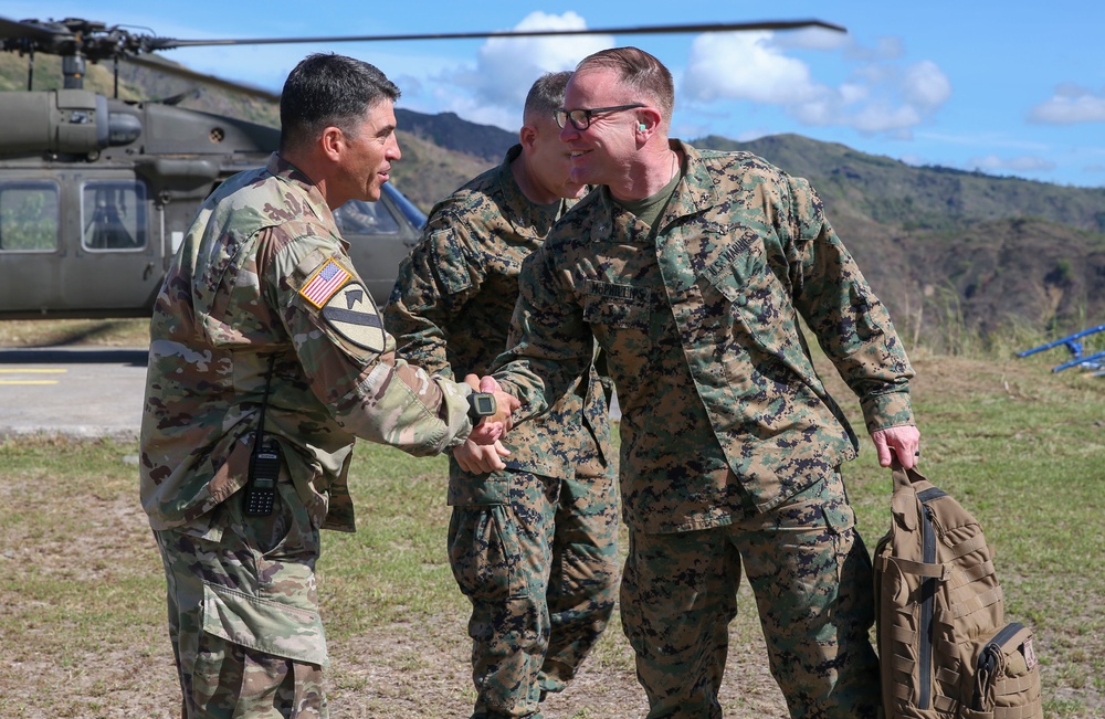 Balikatan 2019: Distinguished visitors attend the combined arms live fire exercise (CALFEX)