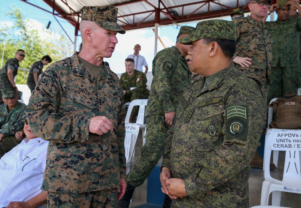 Balikatan 2019: Distinguished visitors attend the combined arms live fire exercise