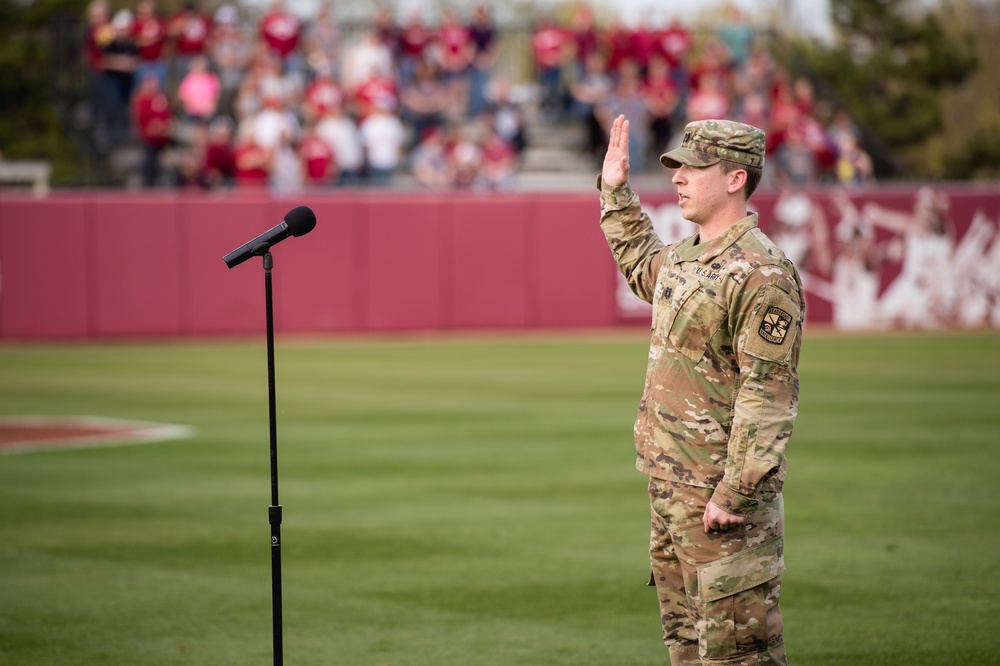 OU ROTC cadets take oath of office