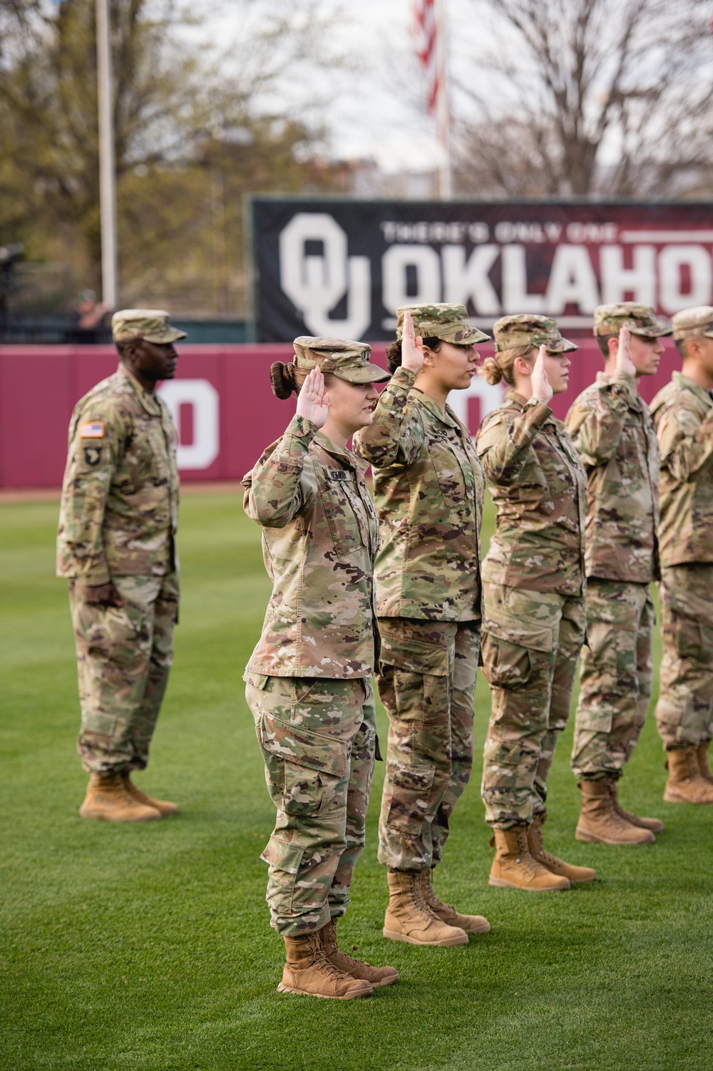 OU ROTC cadets take oath of office