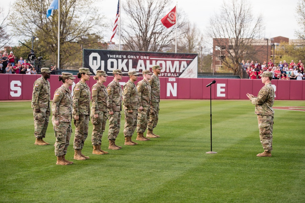 OU ROTC cadets take oath of office