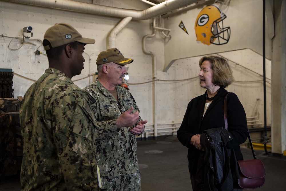 USS Green Bay Deputy Naval Inspector General Visit