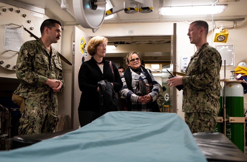 USS Green Bay Deputy Naval Inspector General Visit