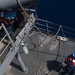 U.S. Sailors prepare for small boat operations aboard USS Mobile Bay