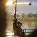 Silent Drill Platoon practices with District's iconic Cherry Blossoms as backdrop