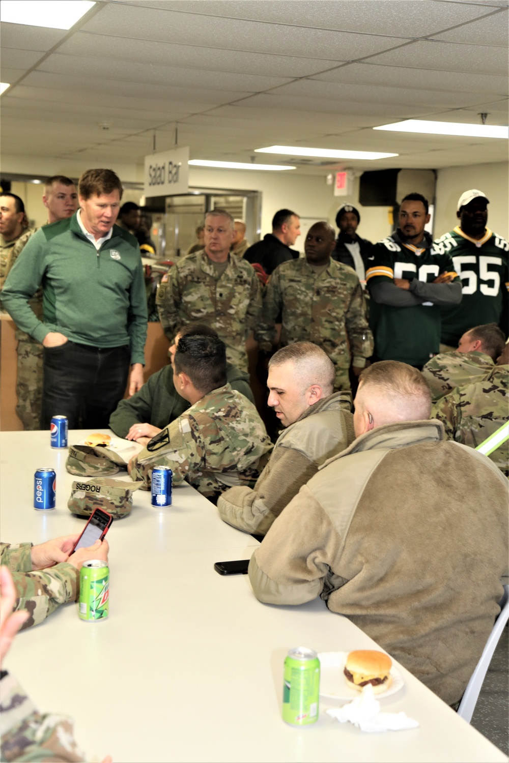 Green Bay Packers 2019 Tailgate Tour visits with Soldiers at Fort McCoy