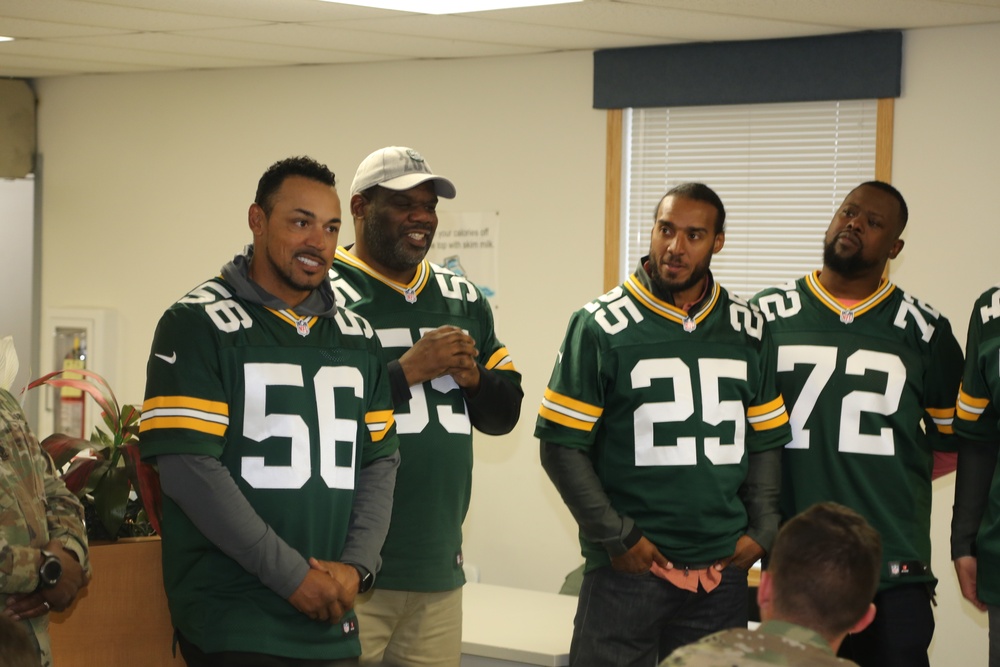 Green Bay Packers 2019 Tailgate Tour visits with Soldiers at Fort McCoy