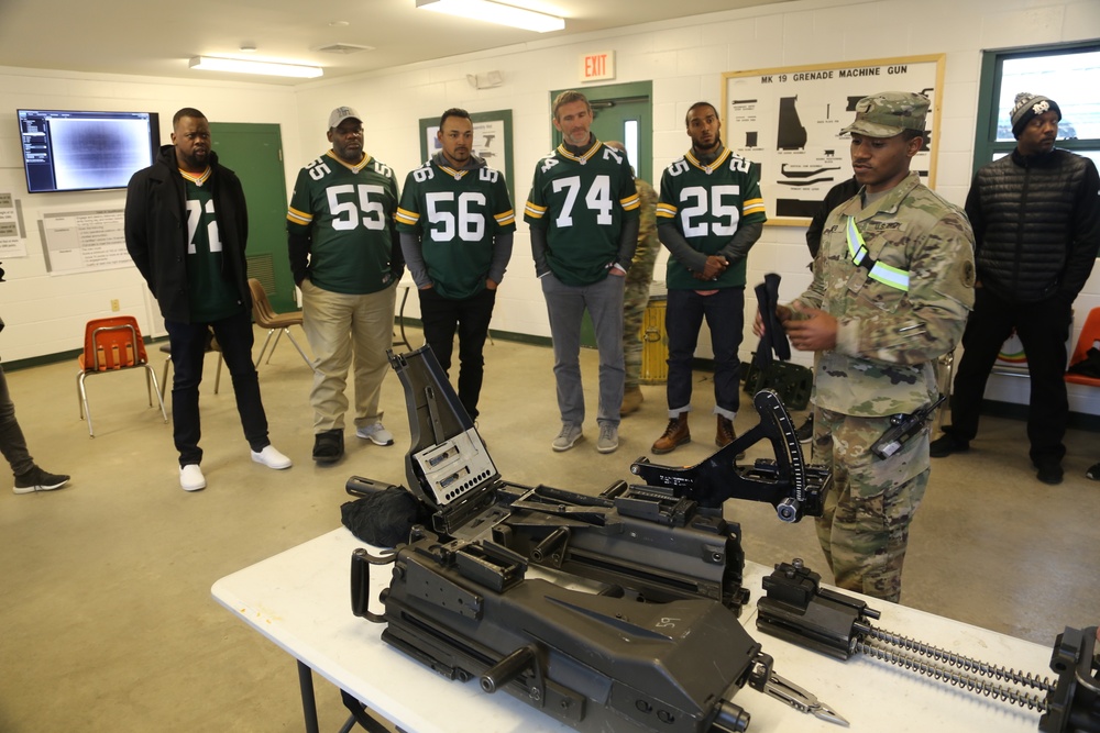 Green Bay Packers 2019 Tailgate Tour visits with Soldiers at Fort McCoy