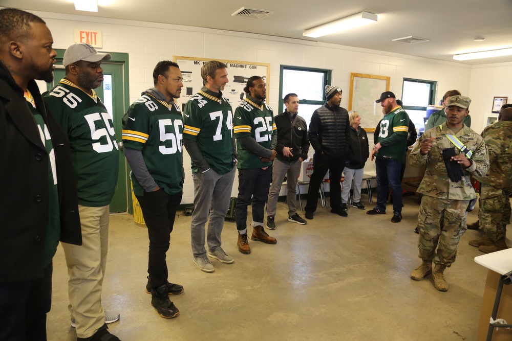 Green Bay Packers 2019 Tailgate Tour visits with Soldiers at Fort McCoy