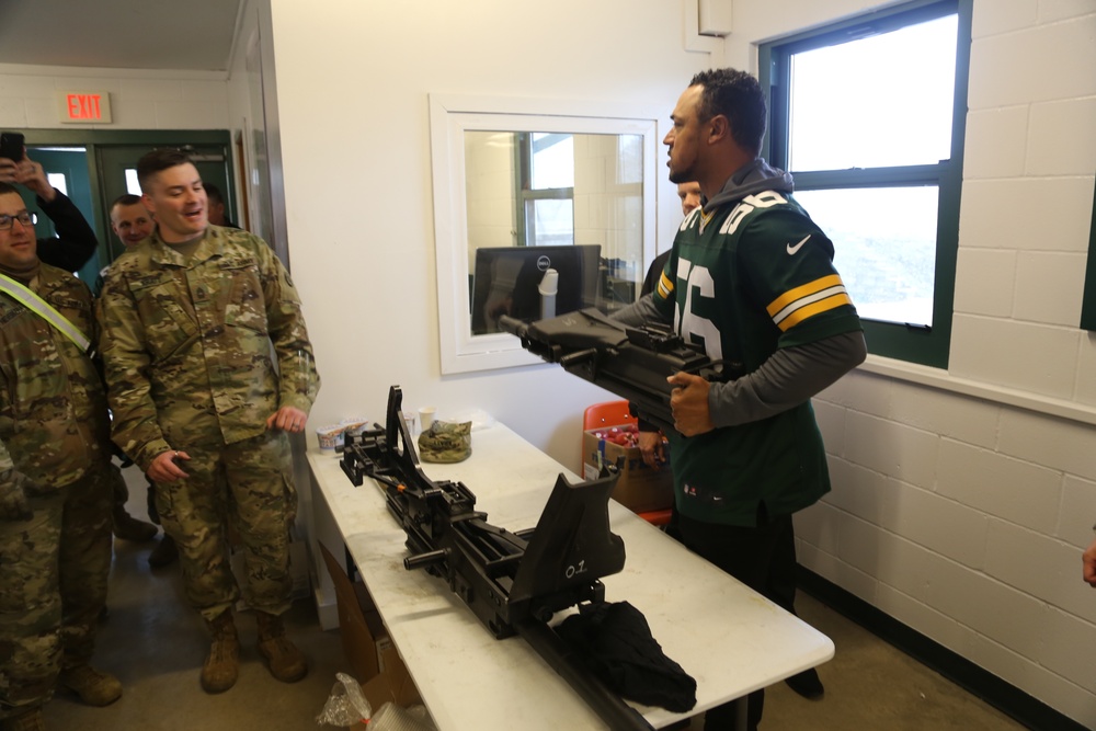 Green Bay Packers 2019 Tailgate Tour visits with Soldiers at Fort McCoy