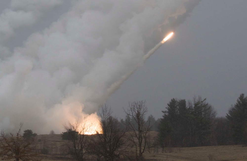 Soldiers fire HIMARS