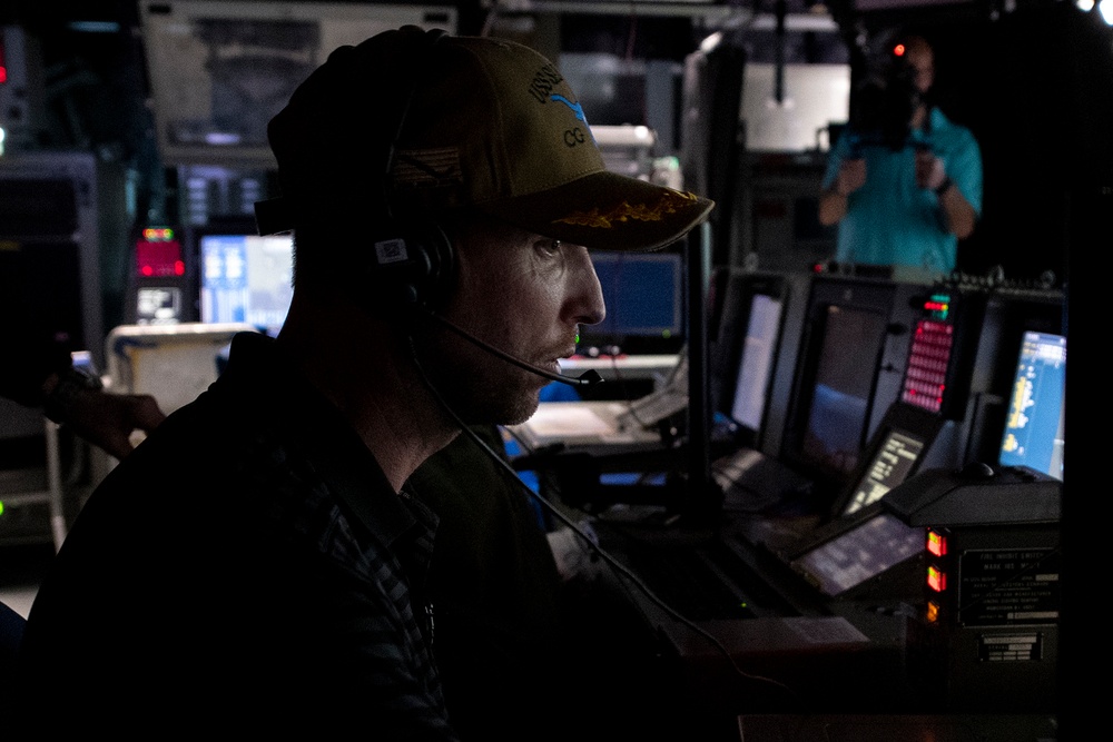 Denny Hamlin Tours USS Jacinta