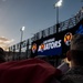 Airmen hold flag during LV Aviators Opening Night
