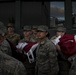 Airmen hold flag during LV Aviators Opening Night