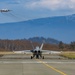 An EA-18G Growler taxis toward the runway at Ault Field