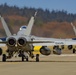 Two EA-18G Growlers from squadron VAQ-136 taxi toward the runway at Ault Field