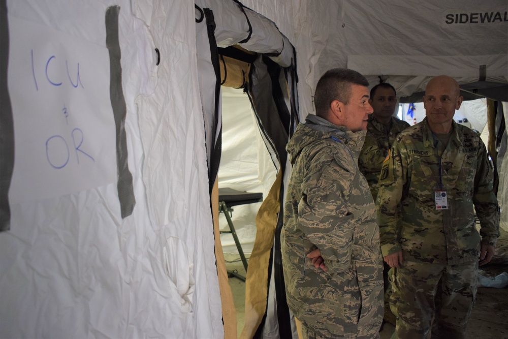 Commander, Regional Health Command Europe visits Vigorous Warrior 19