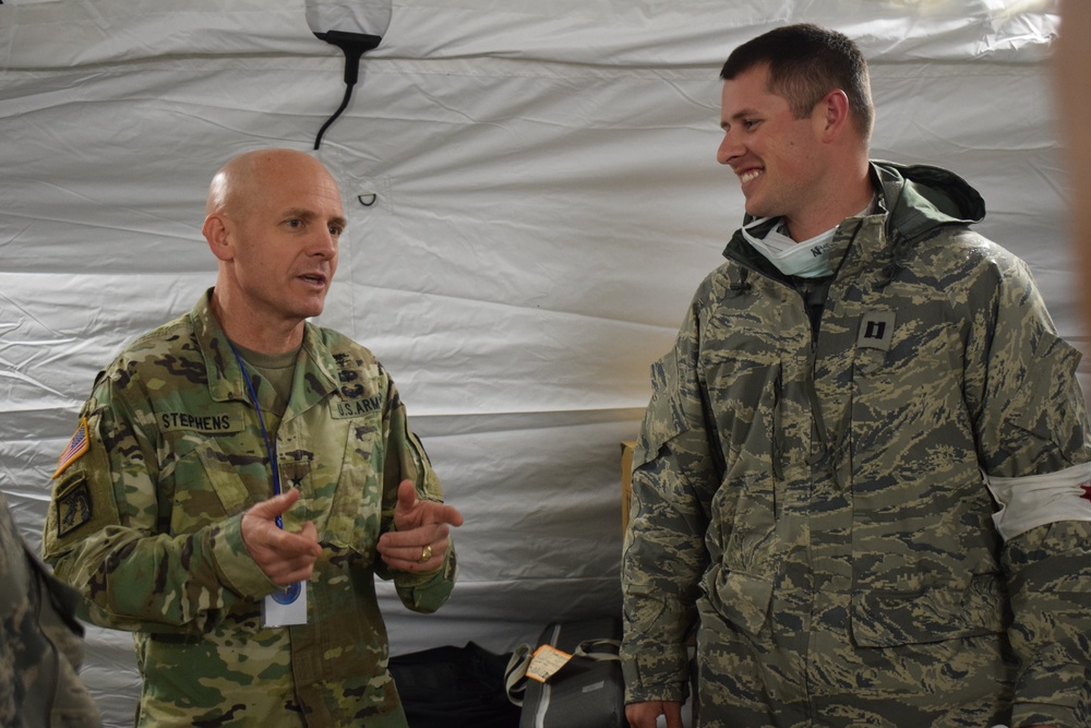 Commander, Regional Health Command Europe visits Vigorous Warrior 19