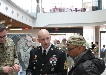 U.S. Army recruiters at NU Cyber Day