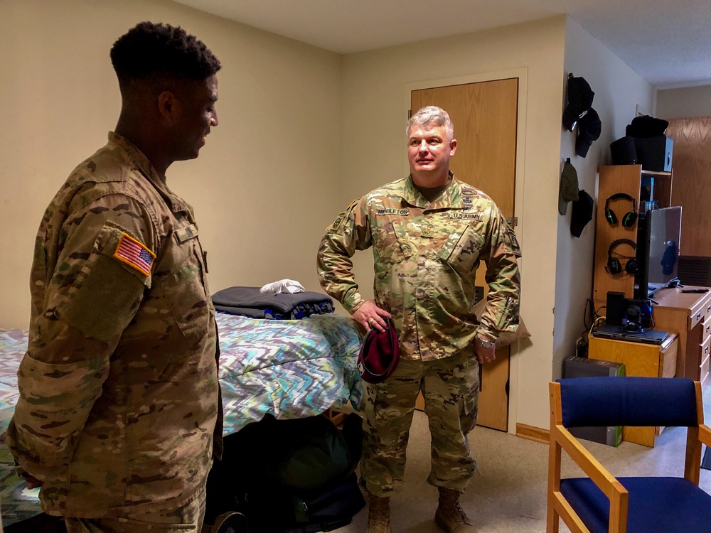 XVIII Airborne Corps, Fort Bragg leaders conduct barracks, housing walkthroughs