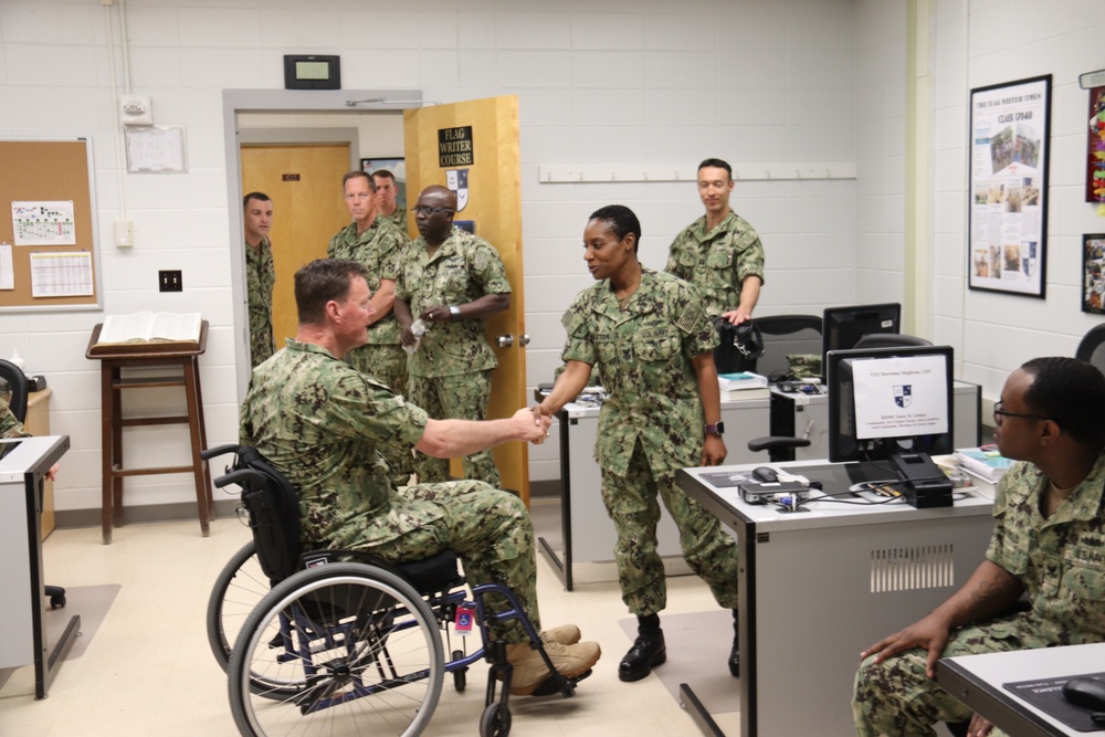 NETC Commander Visits NTTC Meridian