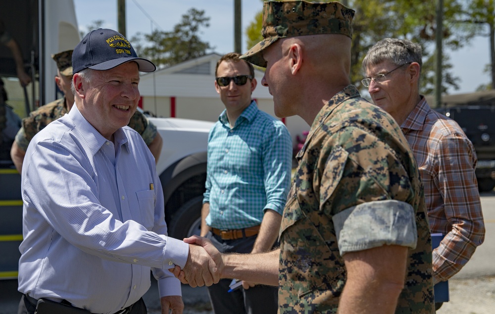 U.S. Congressmen John Garamendi and Doug Lamborn Visit Marine Corps Combat Service Support Schools