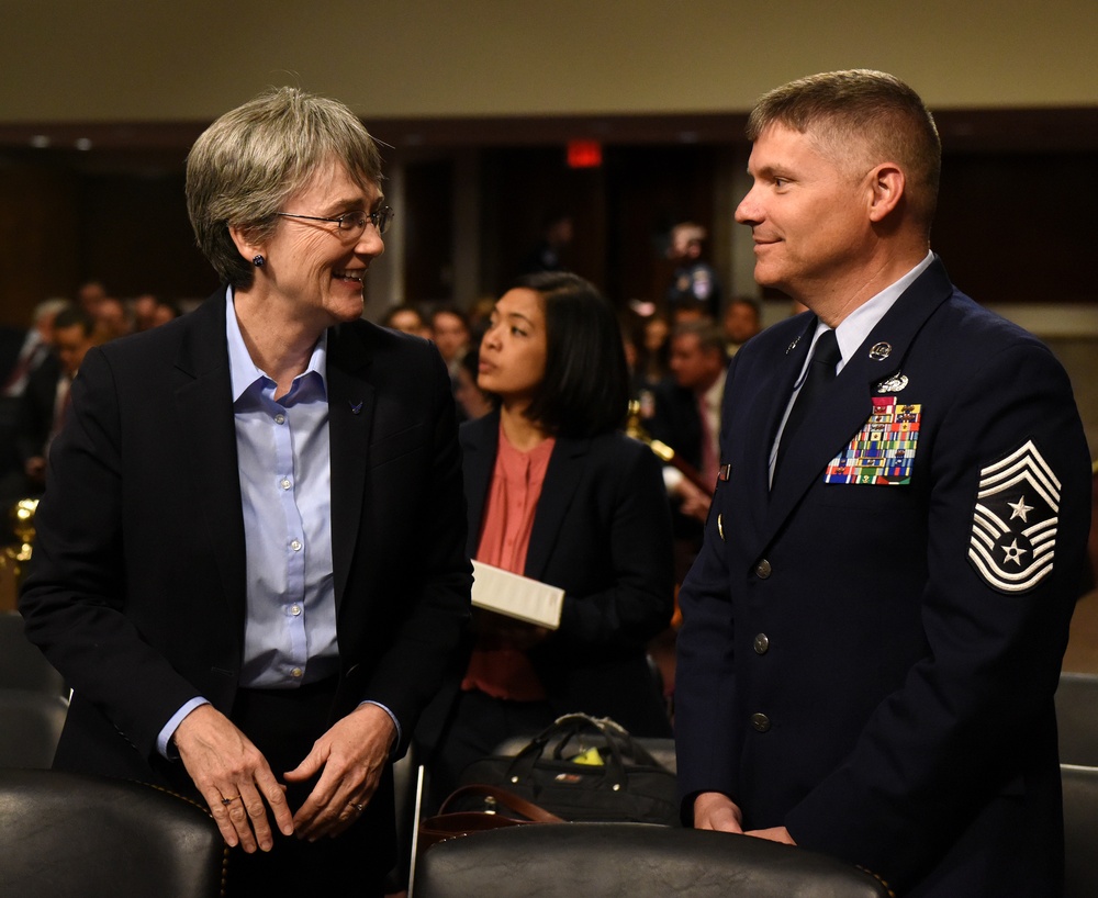 SecAF tetifies before the Senate Armed Services Committee