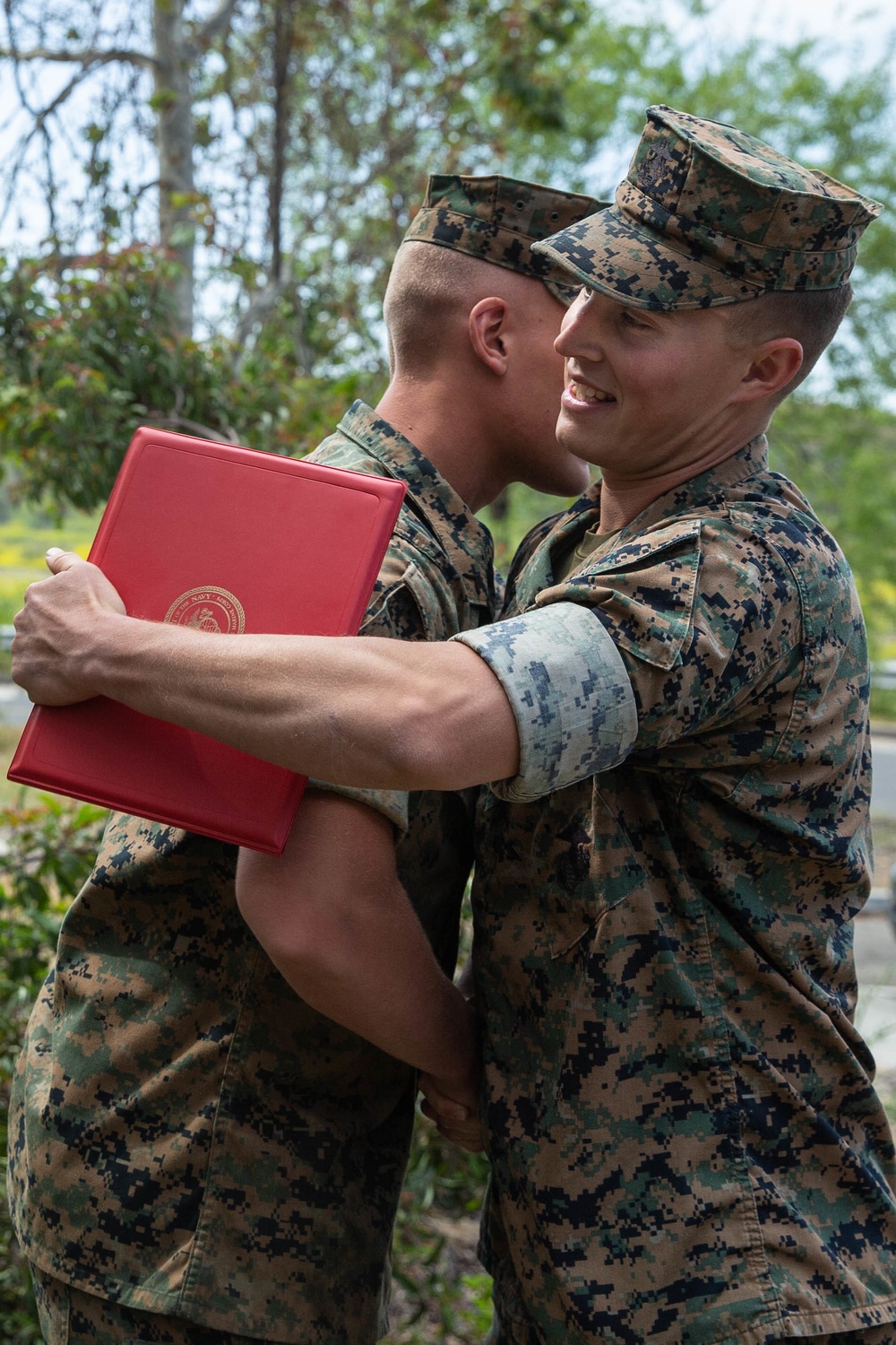 1st CEB Cpl. Alexander Koeneke Reenlistment