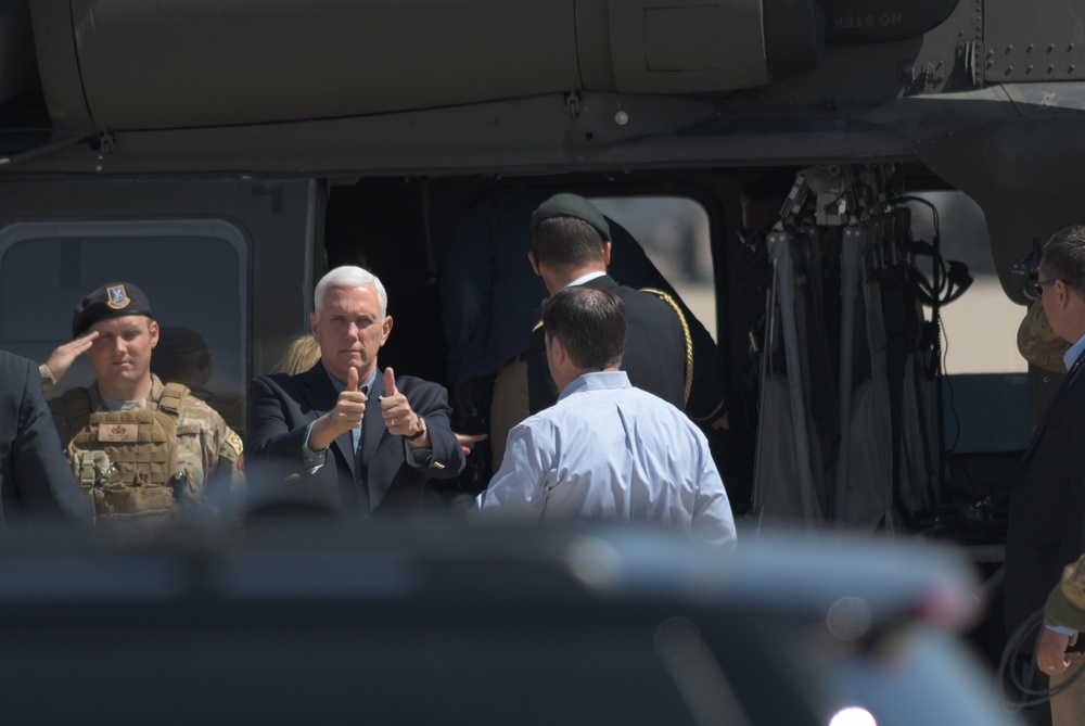 Vice President stopped by  Davis-Monthan AFB