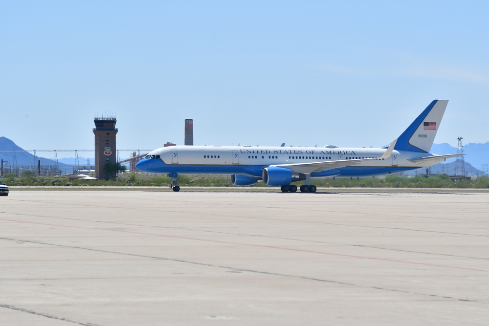 Vice President stopped by  Davis-Monthan AFB