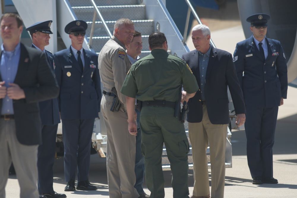 Vice President stopped by  Davis-Monthan AFB