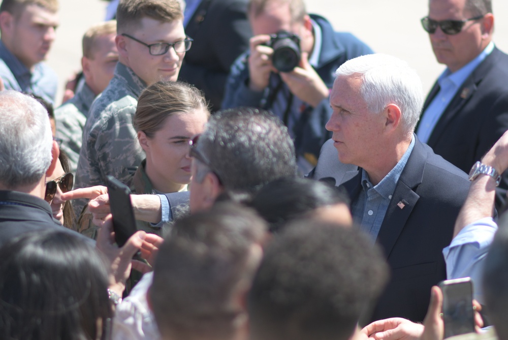 Vice President stopped by  Davis-Monthan AFB