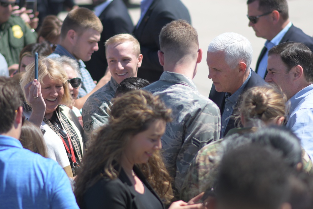 Vice President stopped by  Davis-Monthan AFB