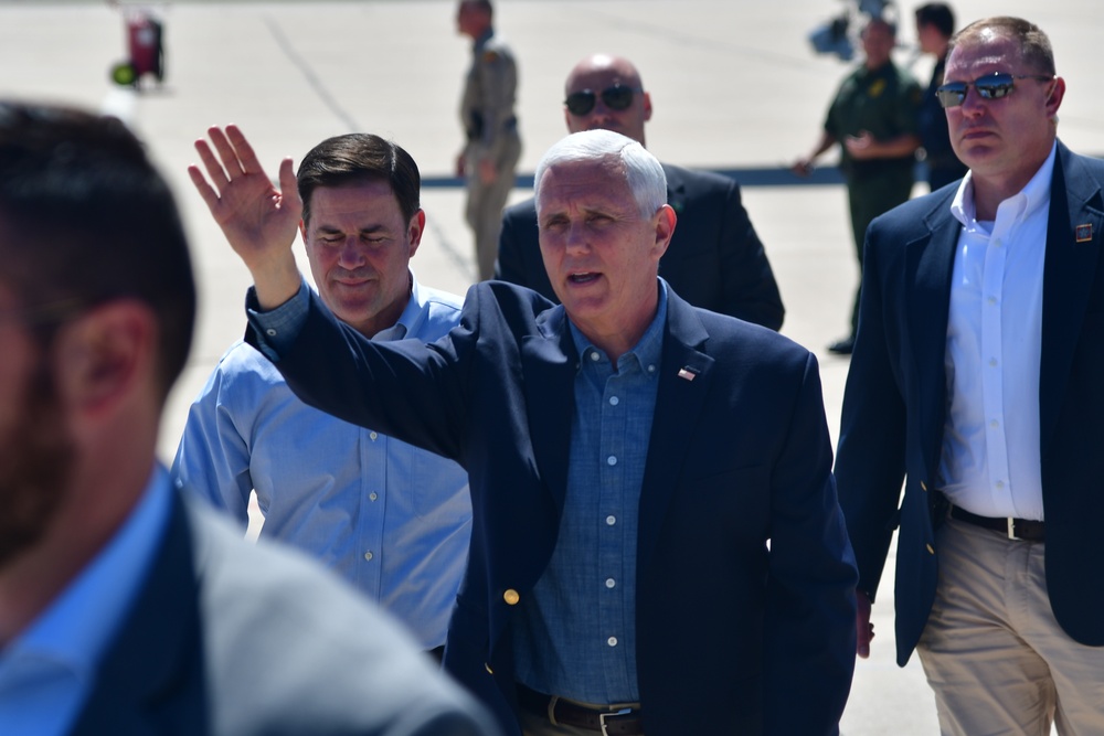 Vice President stopped by  Davis-Monthan AFB